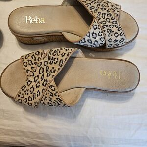 Reba Leopard Print Women's Sandals